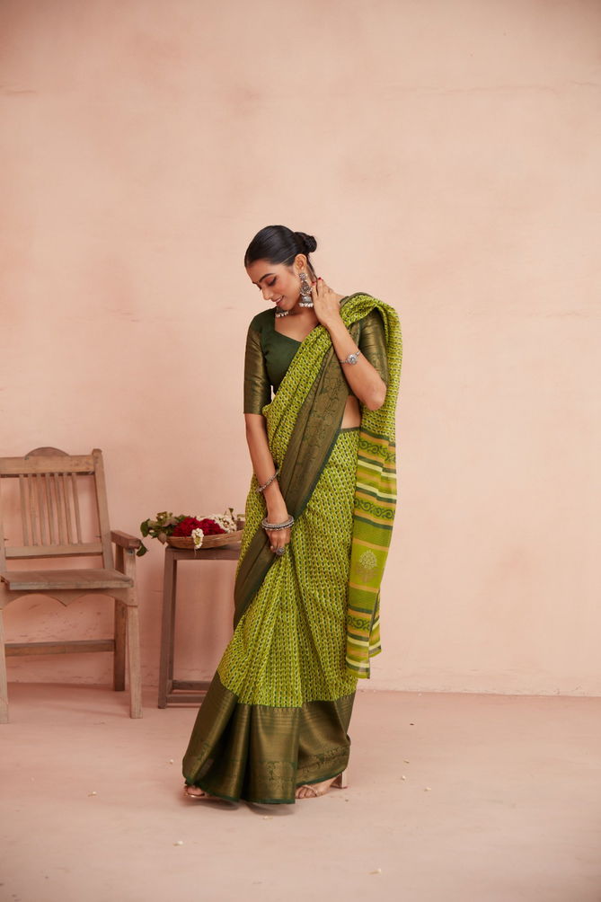 Sr Meera Queen Chanderi Saree Catalog